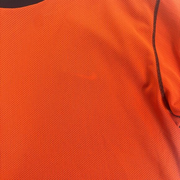 Vintage 90s Nike Orange Soccer Reversible Athletic Jersey Shirt Men's Large - Picture 3 of 7